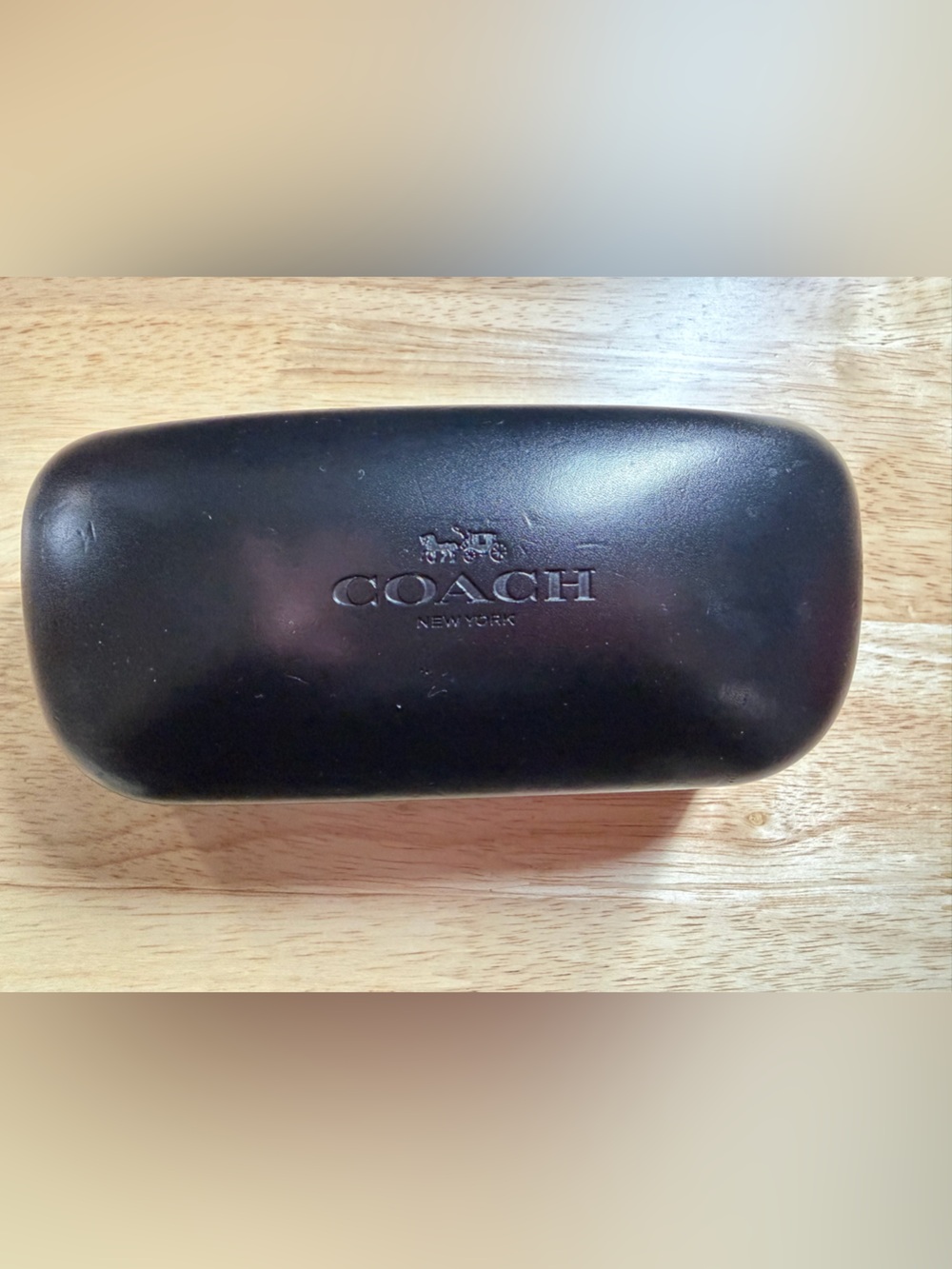 Coach Black Hard Shell Eyewear Case